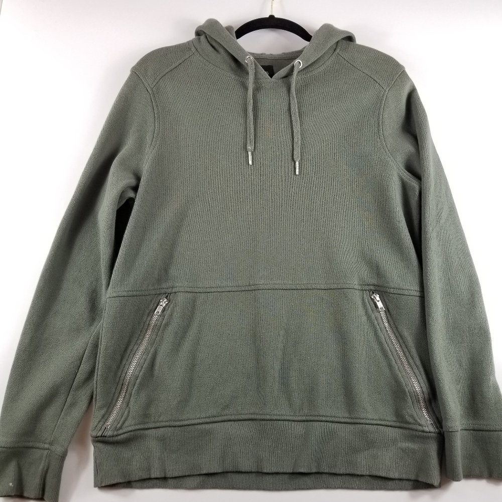 River Island Muscle Fit Hoodie with Zip Pockets, L